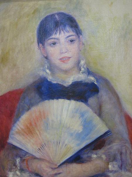 Pierre-Auguste Renoir Young Women with a Fan